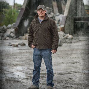 Dri Duck Mens Maverick‎ Work Jacket Size L Durable Boulder Canvas Blanket Lined